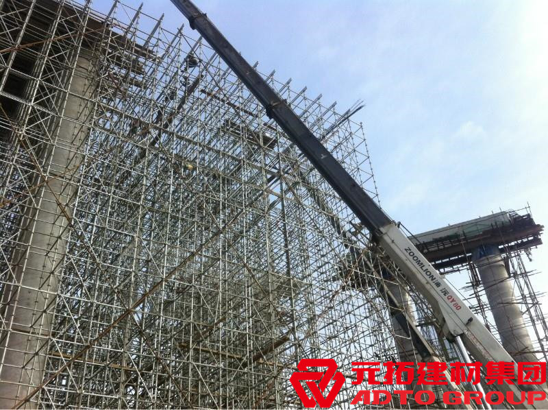 盤扣腳手架是什么材料，盤扣架多少米一噸？